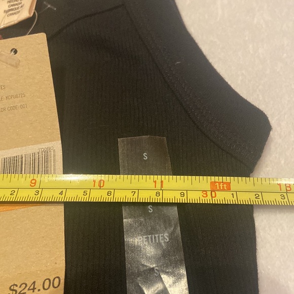 NWT DKNY Black Tank Top Size Small Petite - Picture 4 of 7